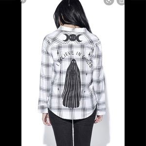 BlackCraft Cult plaid l/s flannel tee XS,S,L